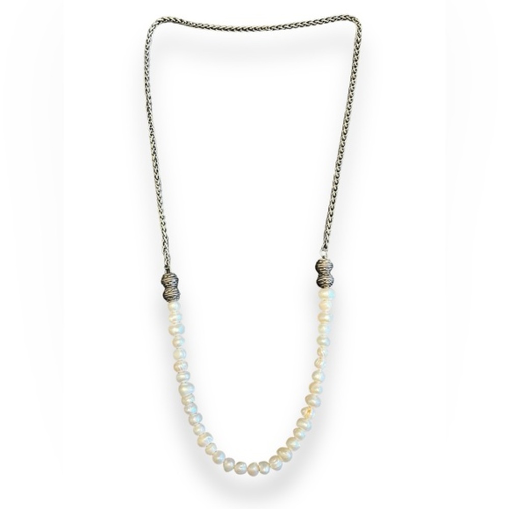 Freshwater Pearl Silver-tone Vintage Necklace